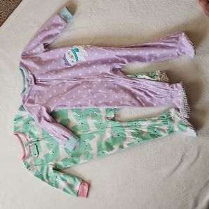 Carters Fleece Footsies Pajamas for Toddlers Size 18 months